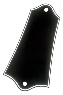 WD-BP-603B BLACK 3-PLY TRUSS ROD COVER FOR GIBSON GUITAR W/ SCREWS .90 THICK