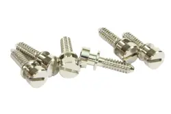 NICKEL PLATED INTONATION SADDLE SCREWS FOR GIBSON NON-WIRED ABR-1 BRIDGE, QTY 6