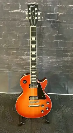 2018 GIBSON LES PAUL DELUXE ORANGE SUNSET BURST MINT CONDITION MINI HUMBUCKERS