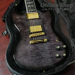 GIBSON 2024 SG SUPREME TRANSLUCENT EBONY BURST