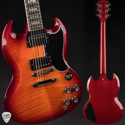 GIBSON CUSTOM SHOP PSL SG CUSTOM FIGURED TOP FIREMIST #CS203272