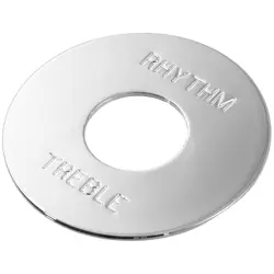 NEW RHYTHM/TREBLE SWITCH RING FOR GIBSON LES PAUL SG ES-335 STYLE GUITARS CHROME