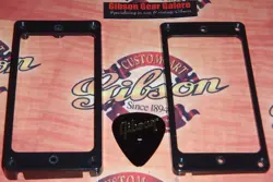 GIBSON LES PAUL PICKUP RINGS BRACKETLESS MOUNTING HP GUITAR PARTS BLACK CUSTOM T