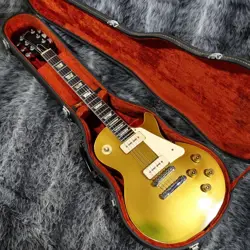 GIBSON 1973 LES PAUL DELUXE GOLD TOP W/ P-90 USA VINTAGE MODIFIED & REPAIRED