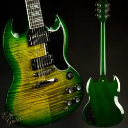 GIBSON CUSTOM SHOP PSL SG CUSTOM FIGURED TOP IGUANA BURST #CS203409