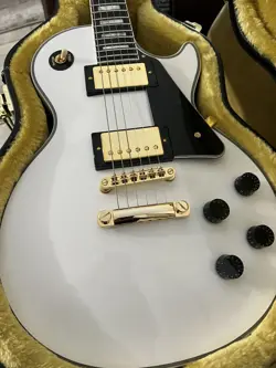 EPIPHONE INSPIRED BY GIBSON CUSTOM LES PAUL CUSTOM ALPINE WHITE USA PICKUPS