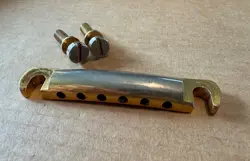 GIBSON VINTAGE 1968 LES PAUL CUSTOM GOLD TAILPIECE W/STUDS 1969 1970 1971 1972