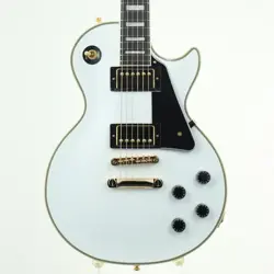 EPIPHONE / INSPIRED BY GIBSON LES PAUL CUSTOM ALPINE WHITE ELECTRIC GUITAR