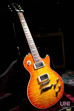 GIBSON CUSTOM SHOP LES PAUL CLASS 5 QUILT TOP TANGERINE BURST
