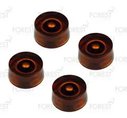 GIBSON ® SPEED AFTERMARKET GUITAR KNOB 4 SET AMBER / WHITE LETTER, USA INCH SIZE