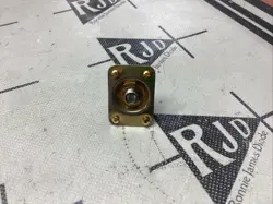SWITCHCRAFT INPUT OUTPUT JACK METAL PLATE SQUARE FLAT GOLD