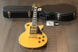 1997 GIBSON LES PAUL CUSTOM ELECTRIC GUITAR NATURAL W/ 3 PICKUPS! + CASE