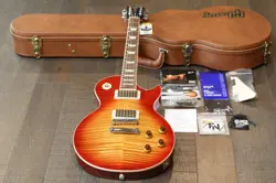 2018 GIBSON LES PAUL STANDARD PLUS ELECTRIC GUITAR FIGURED CHERRY SUNBURST +OHSC