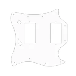 PICKGUARD FOR GIBSON 17-18 MODERN SG STANDARD WHITE