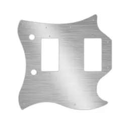 PICKGUARD FOR GIBSON 17-18 MODERN SG STANDARD FAUX BRUSHED SILVER