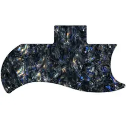 PICKGUARD FOR GIBSON 1971-2018 OR 1961 RI HALF FACE SG BLACK ABALONE