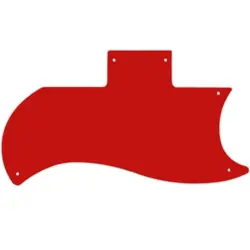 PICKGUARD FOR GIBSON 1971-2018 OR 1961 RI HALF FACE SG SOLID RED