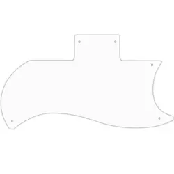 PICKGUARD FOR GIBSON 1971-2018 OR 1961 RI HALF FACE SG WHITE
