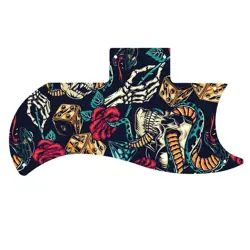 PICKGUARD FOR GIBSON 1971-2018 OR 1961 RI HALF FACE SG FLASH TATTOO