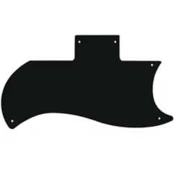 PICKGUARD FOR GIBSON 1971-2018 OR 1961 RI HALF FACE SG SOLID BLACK