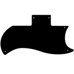 PICKGUARD FOR GIBSON 1971-2018 OR 1961 RI HALF FACE SG MATTE BLACK