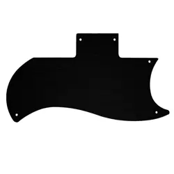 PICKGUARD FOR GIBSON 1971-2018 OR 1961 RI HALF FACE SG FAUX BRUSHED BLACK