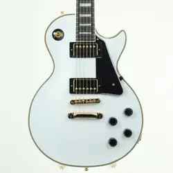 EPIPHONE INSPIRED BY GIBSON LES PAUL CUSTOM ALPINE WHITE USED ELECTRIC GUITAR