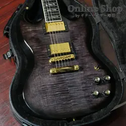 GIBSON 2024 SG SUPREME TRANSLUCENT EBONY BURST USED ELECTRIC GUITAR