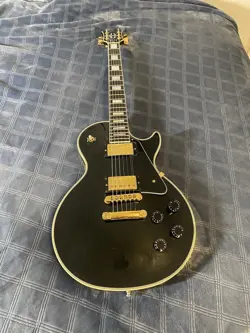 GIBSON LES PAUL CUSTOM - EBONY WITH EBONY FINGERBOARD