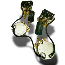 SOLDERLESS GIBSON LES PAUL 50S WIRING HARNESS CTS 525K 27MM NOS .022 CAPACITORS!