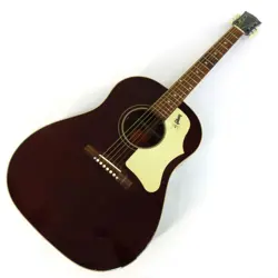 GIBSON  J 45 M  WINE RED  USED   ELECTRIC ACOUSTIC GUITAR   ELECTRIC ACOUSTIC