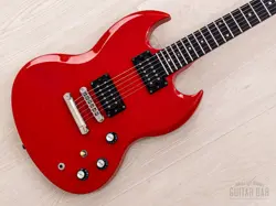 1990 GIBSON SG SPECIAL FERRARI RED W/ 490R & 490T HUMBUCKERS, CASE & TAGS