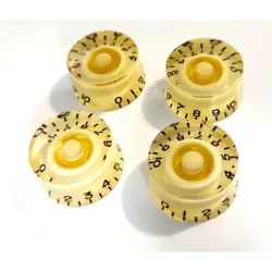 4 KNOBS SPEED STYLE GIBSON LP SG PLEXI BACKGROUND CREAM WITHOUT BASS METRIC 18