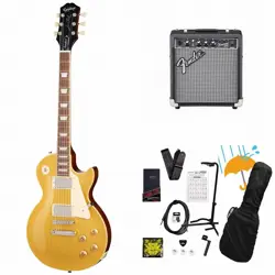 EPIPHONE INSPIRED BY GIBSON LES PAUL STANDARD 50S GOLD TOP LES PAUL FENDER 10W A
