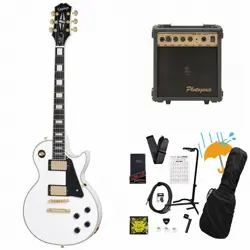 EPIPHONE INSPIRED BY GIBSON LES PAUL CUSTOM ALPINE WHITE LES PAUL CUSTOM PG-10 A