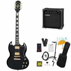 EPIPHONE INSPIRED BY GIBSON SG CUSTOM EBONY YAMAHA GA15II AMPLIFIER INCLUDED BEG
