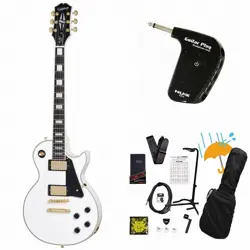 EPIPHONE INSPIRED BY GIBSON LES PAUL CUSTOM ALPINE WHITE LES PAUL CUSTOM GP-1 AM