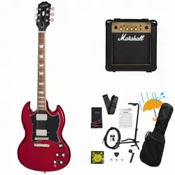 EPIPHONE INSPIRED BY GIBSON SG STANDARD CHERRY MARSHALL MG10 AMPLIFIER INCLUDED 