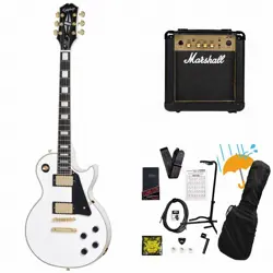 EPIPHONE INSPIRED BY GIBSON LES PAUL CUSTOM ALPINE WHITE LES PAUL CUSTOM MARSHAL