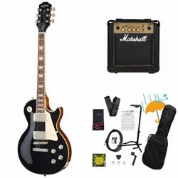 EPIPHONE INSPIRED BY GIBSON LES PAUL STANDARD 60S EBONY LES PAUL MARSHALL MG10 A