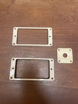GIBSON PICKUP RING SET AND JACK PLATE FROM SLASH NOVEMBER BURST LES PAUL 
