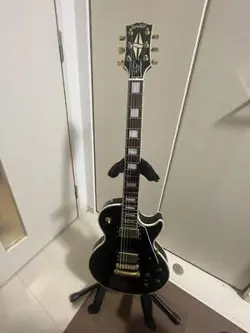 ORVILLE BY GIBSON ELECTRIC GUITAR LPC-75 LES PAUL CUSTOM BLACK1997 WITH GIGBAG