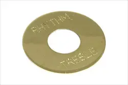 TOGGLE SWITCH RING PLATE SOLID BRASS NON-PLATED FOR GIBSON LES PAUL