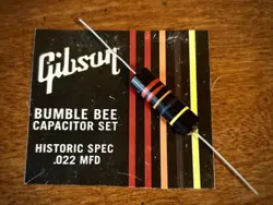 GIBSON BUMBLE BEE CAPACITOR ~ .022 MFD HISTORIC SPEC