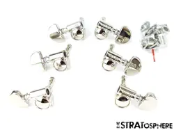 GIBSON USA ES-339 GROVER ROTOMATIC TUNERS, GUITAR TUNING PEGS NICKEL.