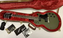2021 GIBSON USA LES PAUL SPECIAL, OLIVE DRAB FINISH, ORIGINAL CASE INCLUDED!