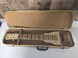 1950'S GIBSON BR-9 LAP STEEL GUITAR WITH ORIGINAL HARD SHELL CASE   FOR REPAIR