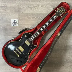 ORVILLE BY GIBSON ELECTRIC GUITAR LES PAUL CUSTOM BLACK USED H CASE FROM JAPAN