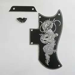 HANDMADE DRAGON PATTERN HANDMADE ALUMINUM PICKGUARD FITS GIBSON SG GUITAR SG-AB4
