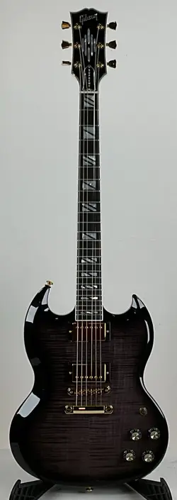 GIBSON SG SUPREME ELECTRIC SOLIDBODY GUITAR, TRANSLUCENT EBONY BURST